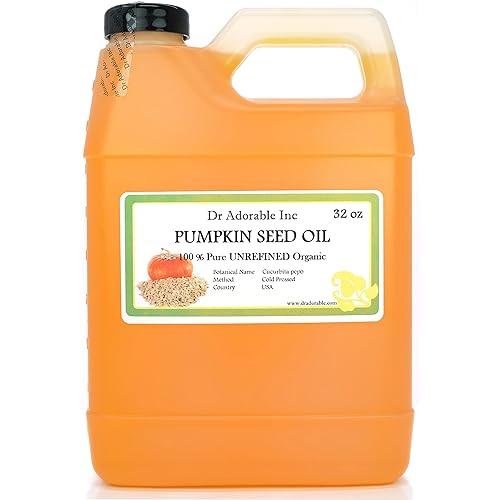 Dr Adorable - 32 oz - Aceite de semilla de calabaza sin refinar - Virgen 100% puro natural premium orgánico prensado en frío