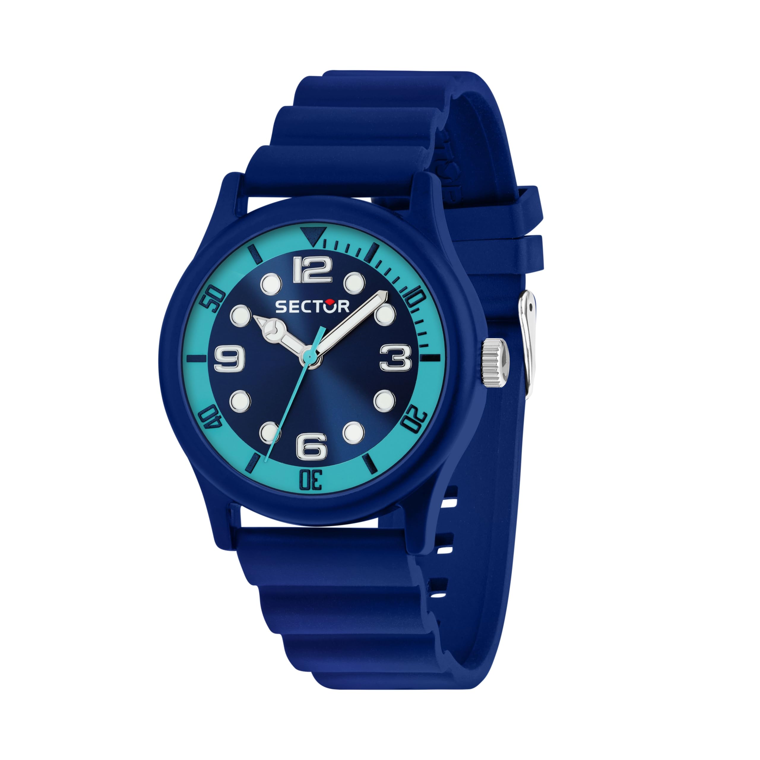 Sector No Limits Orologio Uomo, Solo tempo, Analogico, 41 mm, Collezione H2O, Silicone