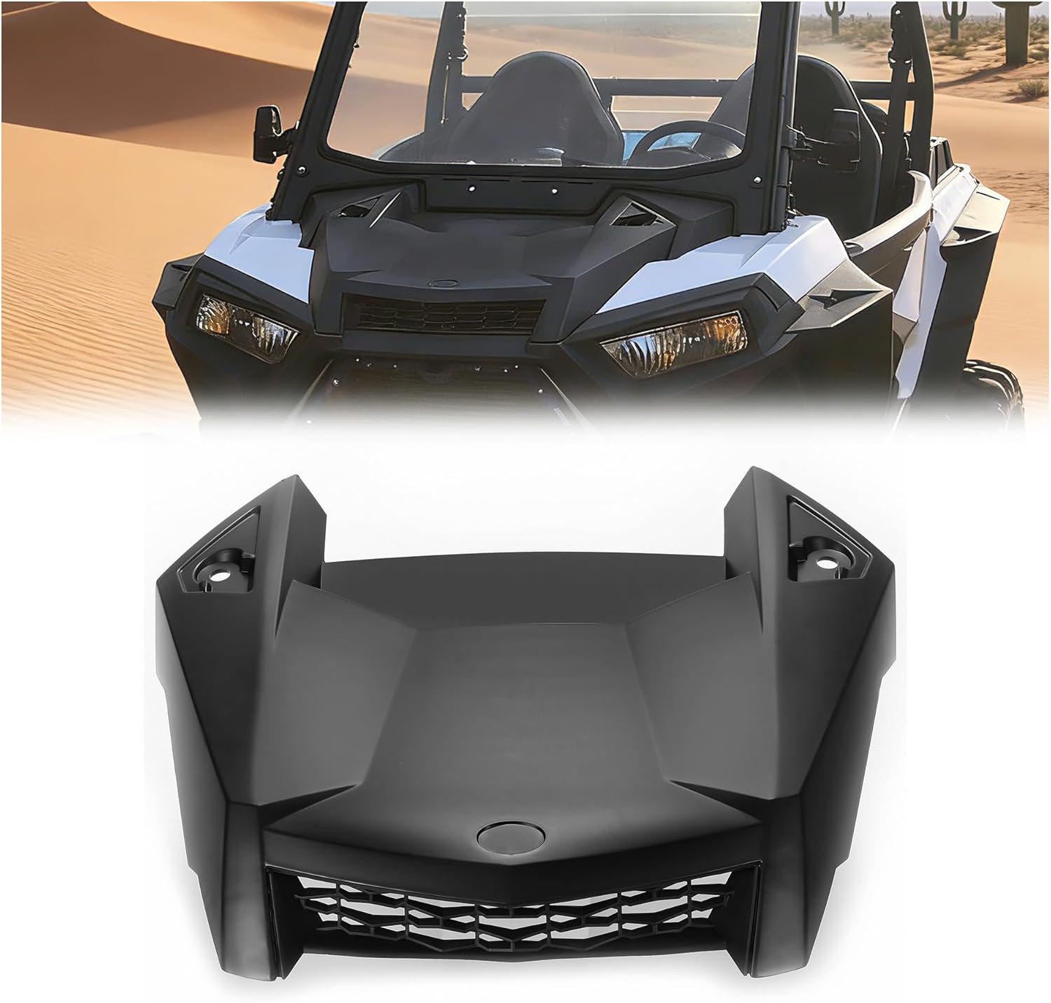 ALMULOO Turbo Hood Scoop Air Intake Kit Compatible with 2019-2023 Polaris RZR XP 1000/ XP 4 1000/ TURBO S/Turbo S 4 Replacement for 5454429-632 Black UTV Accessories