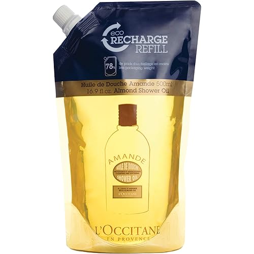 L'Occitane Cleansing & Softening Almond Shower Oil, 16.9 Fl Oz (Pack of 1)