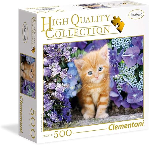 Clementoni Ginger Cat - Rompecabezas de 500 piezas para adultos (caja cuadrada)