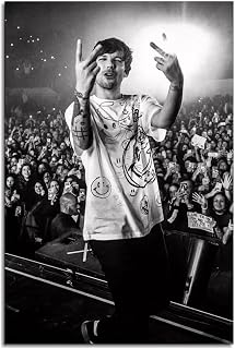 Louis Tomlinson Wall Art Canvas Prints Room Aesthetic Poster For Home Office Decorations Gift Unframed 12"x8"