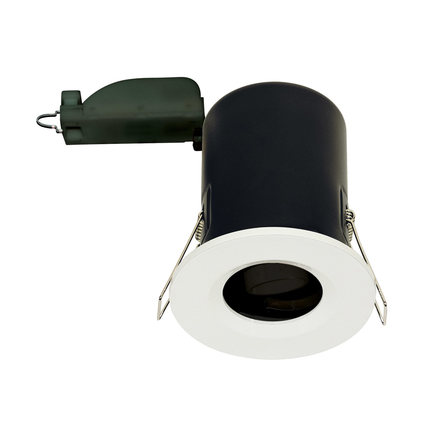 Luceco Fixed Fire Rated GU10 Downlight Supplied Less lamp, Aluminium, GU10, White