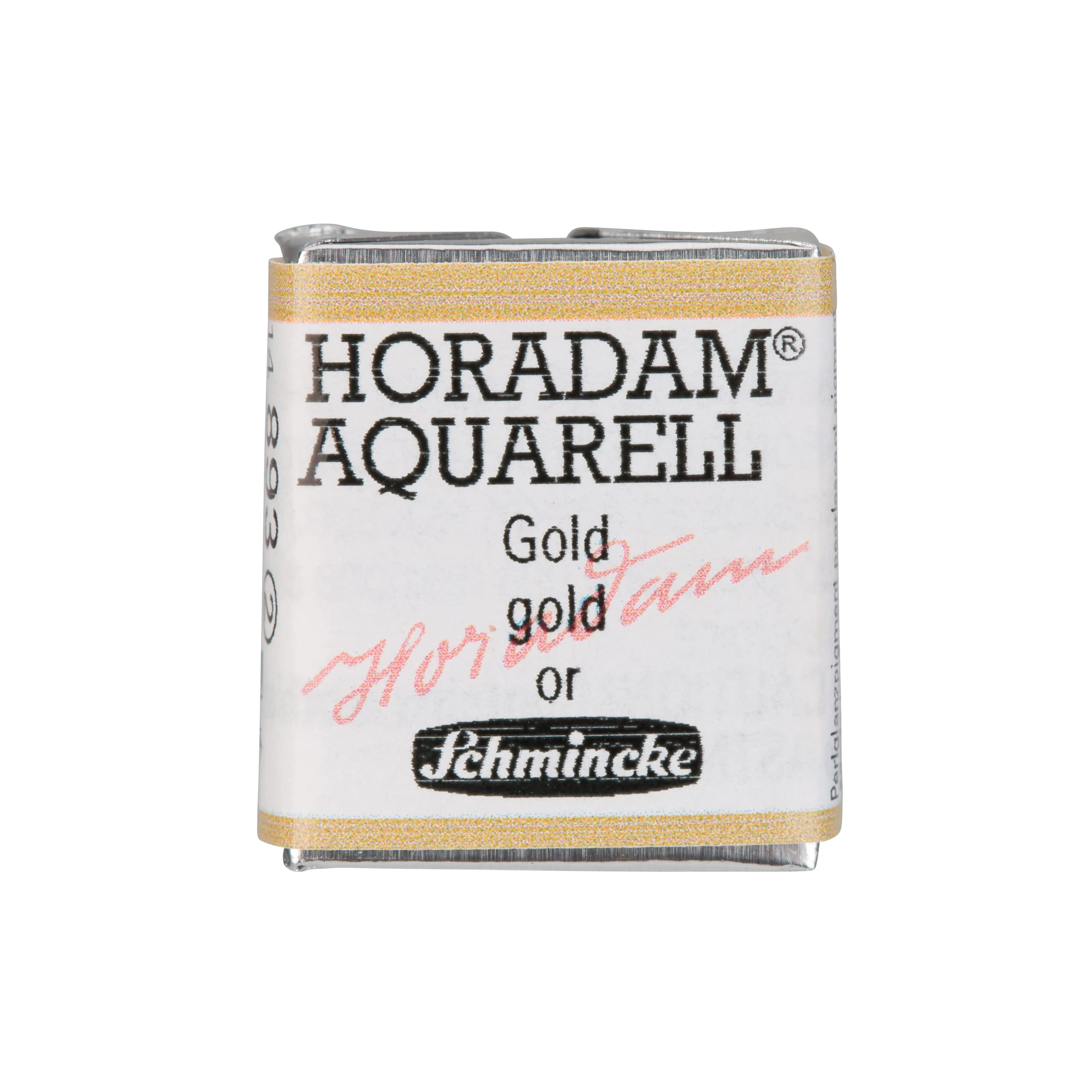 Schmincke 893 Gold - Horadam® Aquarell - Finest Artists' Watercolours, 14 893 044, 1/2 Pan