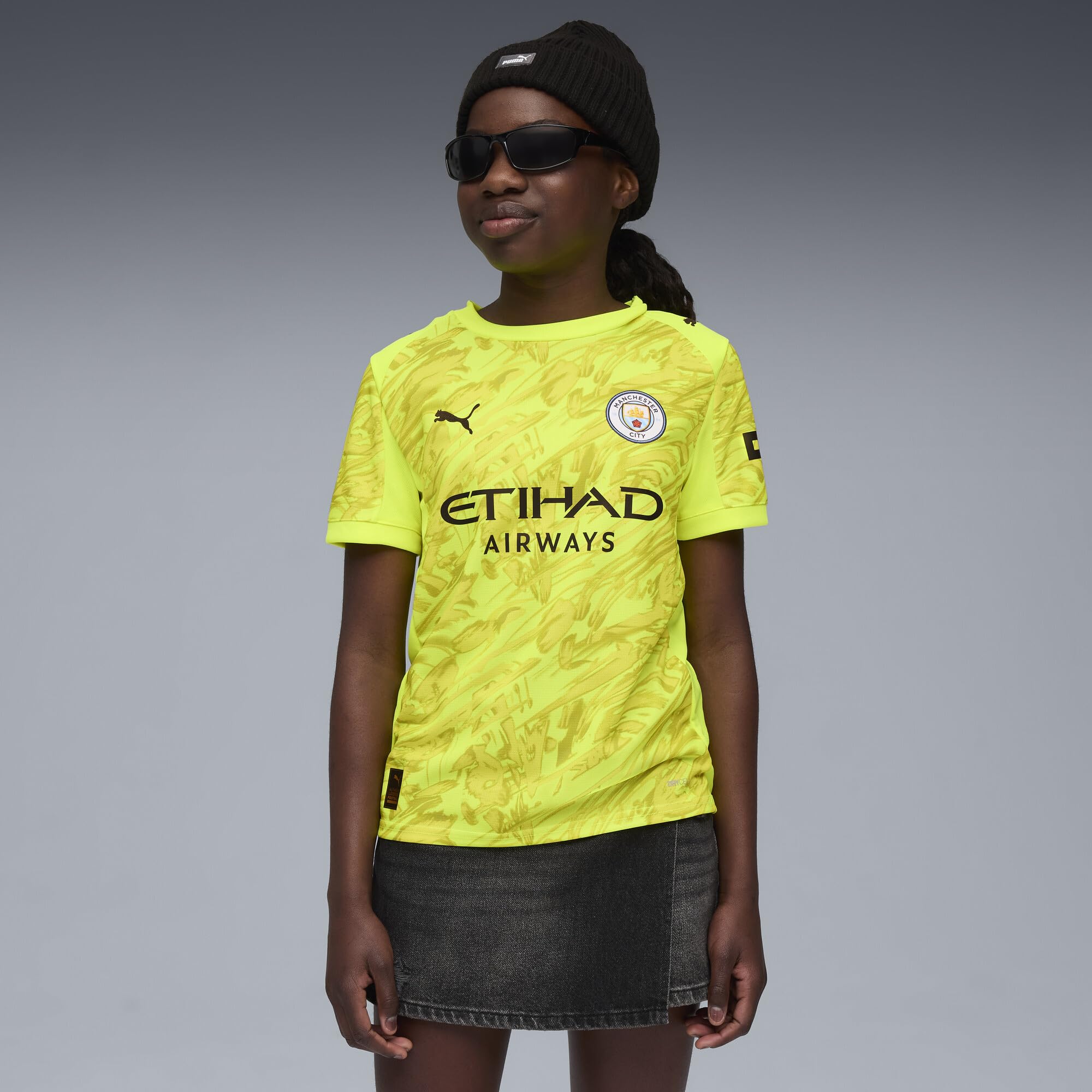 Maillot de Gardien Enfant Manchester City FC 2025/26 Jaune