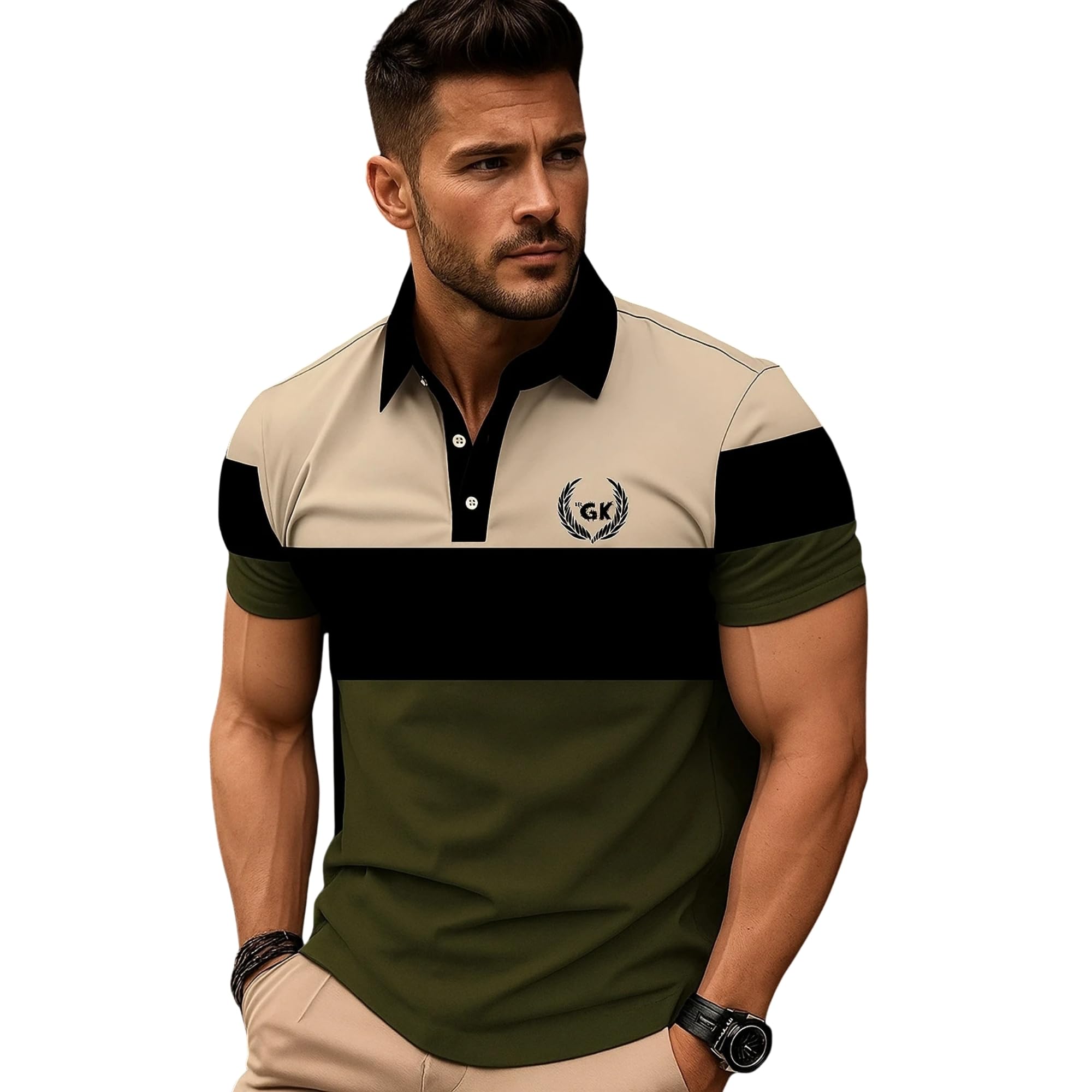 Printed Polo richTshirts | Half Sleeves | Plain-Regular Fit (Available in Plus Size and Combo