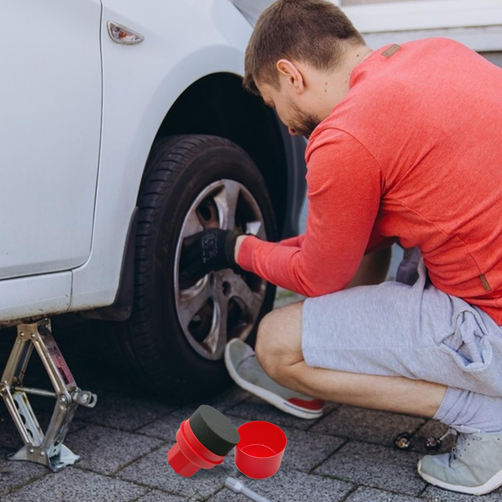 Felgenbürste Für Auto Pflege Reifenpflege-Applikator Für Glanz | Reinigungszubehör Detailbürste Für Pkw Politur Felgenpflege Reinigung