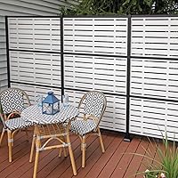 Vista 4 de Kit de extensión de poste de aluminio decorativo de aluminio negro mate de 2 x 4 pies