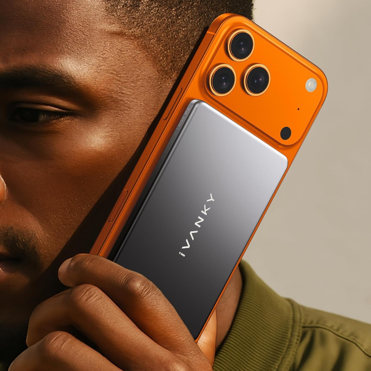 iVANKY 0.76 cm Powerbank Magsafe per iPhone 17, Slim 5000mAh Magnetico Portatile Power Bank, 20W Fast Charging Battery Pack Wireless Caricatore per 16/15/14/13/12 Pro Max, Airpods Pro 3, USBC Cable*1