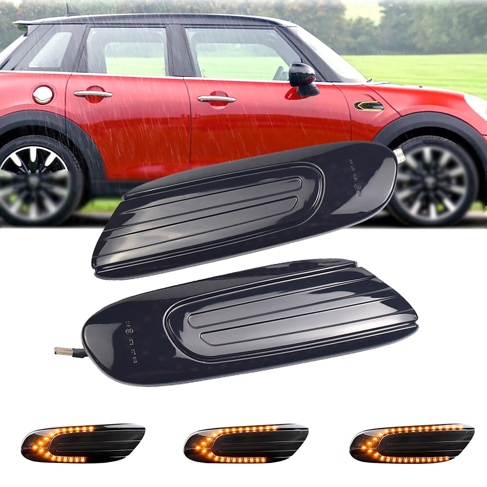 Amazon.com: Xinctai Sequential Amber Led Fender Side Marker Light