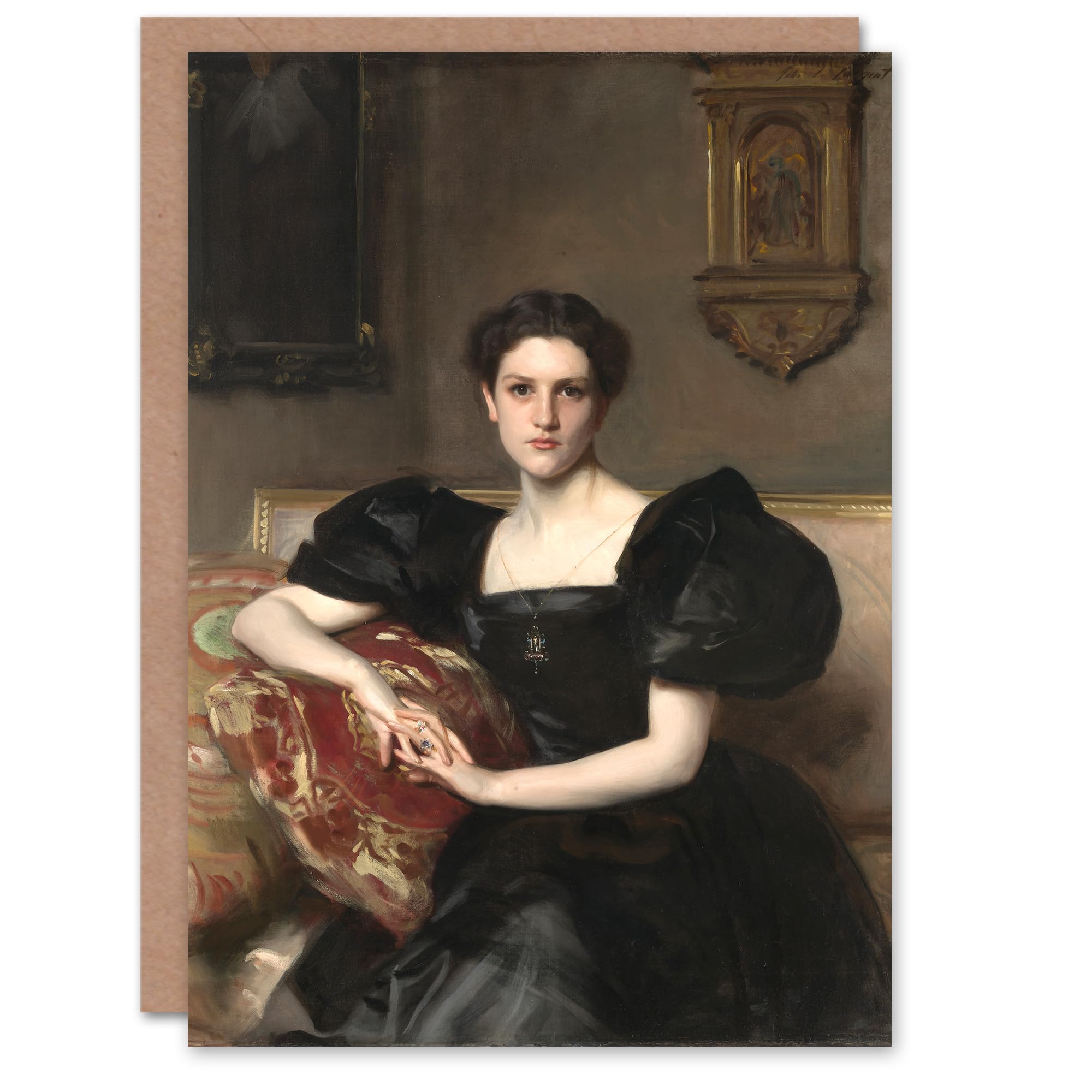 Artery8 John Singer Sargent Art Card Elizabeth Winthrop Chanler Portrait
