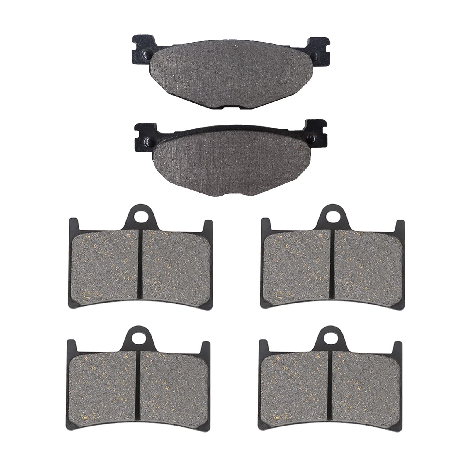 AHL Plaquettes de frein avant et arrière Compatible avec Yamaha TDM 900 TDM900 2002-2010 FJR 1300 2001-2004 XV 1700 2003-2005 XV 1900 A Midnight Star 2006-2012