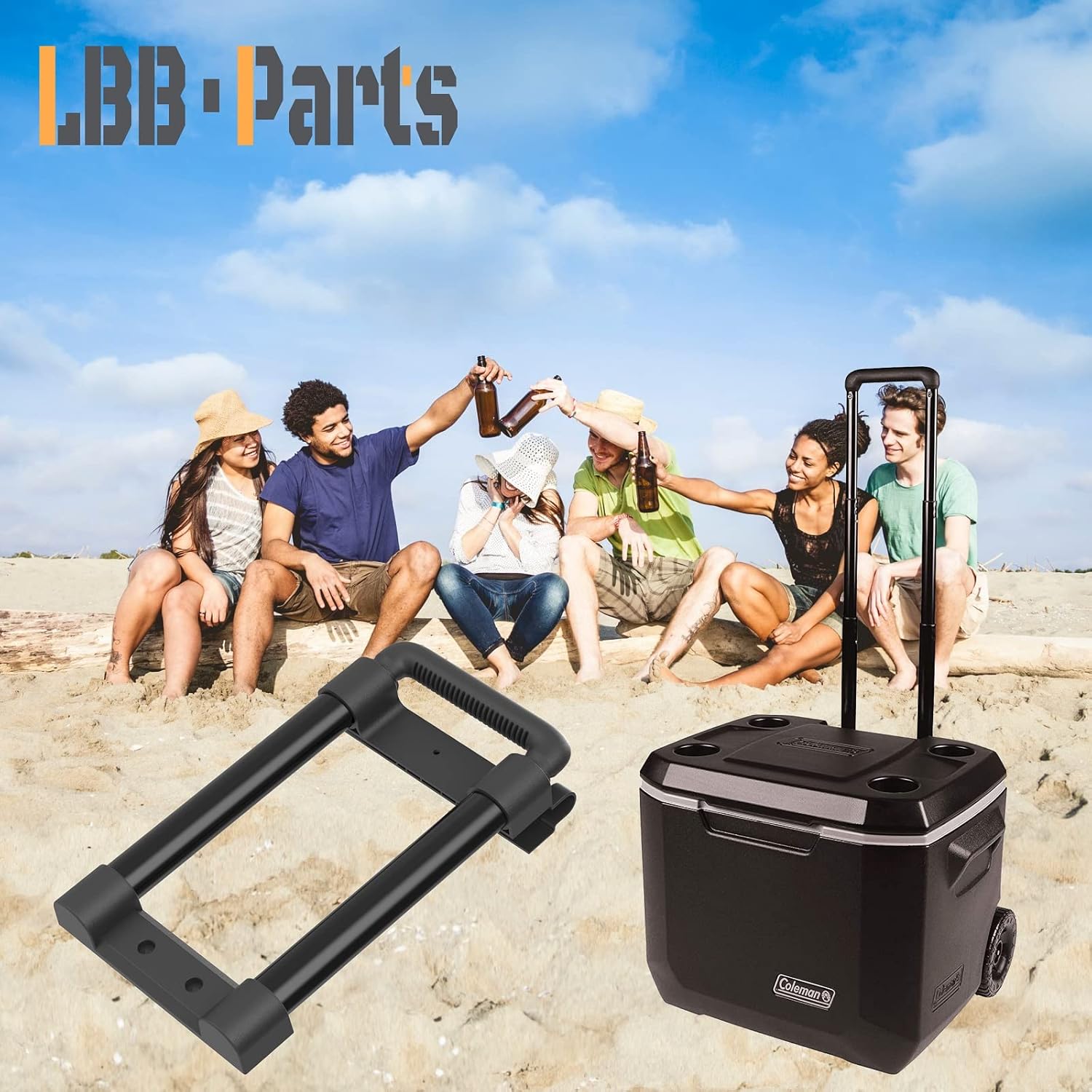 LBB-Parts Replacement Telescoping Handle for 50QT-60QT Coleman Xtreme Coolers