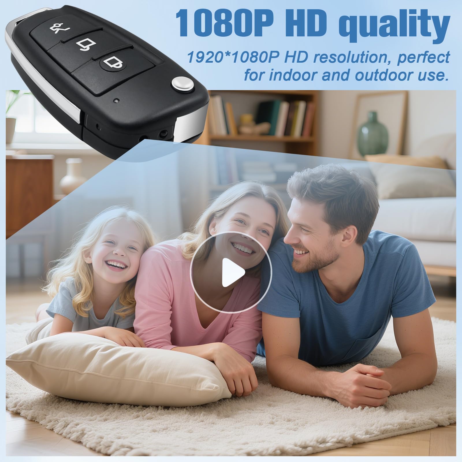 Mini Body Cam, Kleine Kamera Innen HD 1080P, Tragbare Mikro Kamera Eingebautem Akku mit Nachtsicht & Bewegungserkennung/Loop-Funktion, Bodycam Körperkamera für Innen Aussen Überwachung