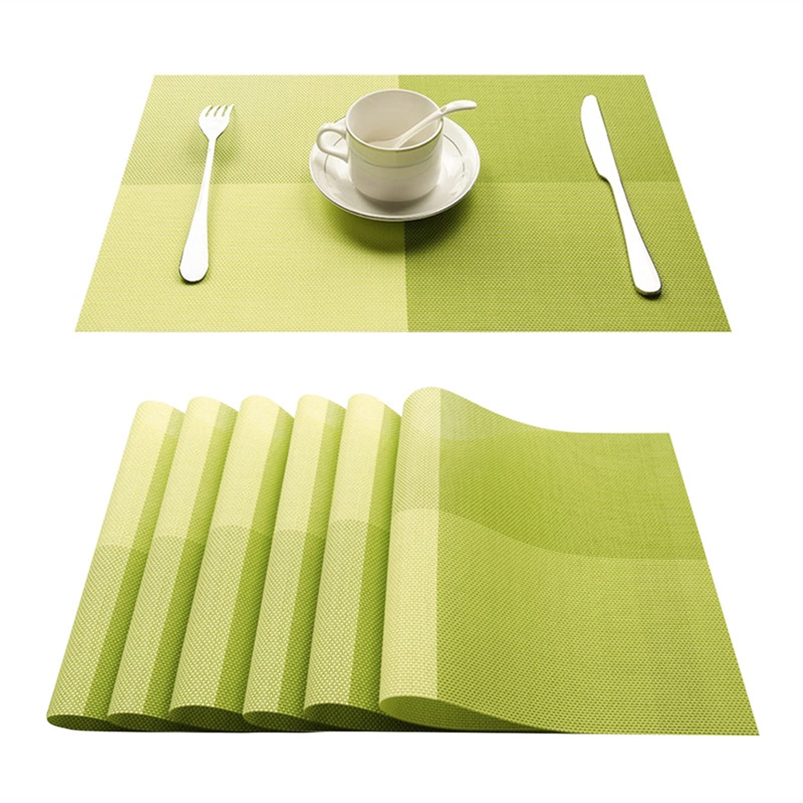 Set de table PVC lavable plaid tapis de cuisine antidérapant x10