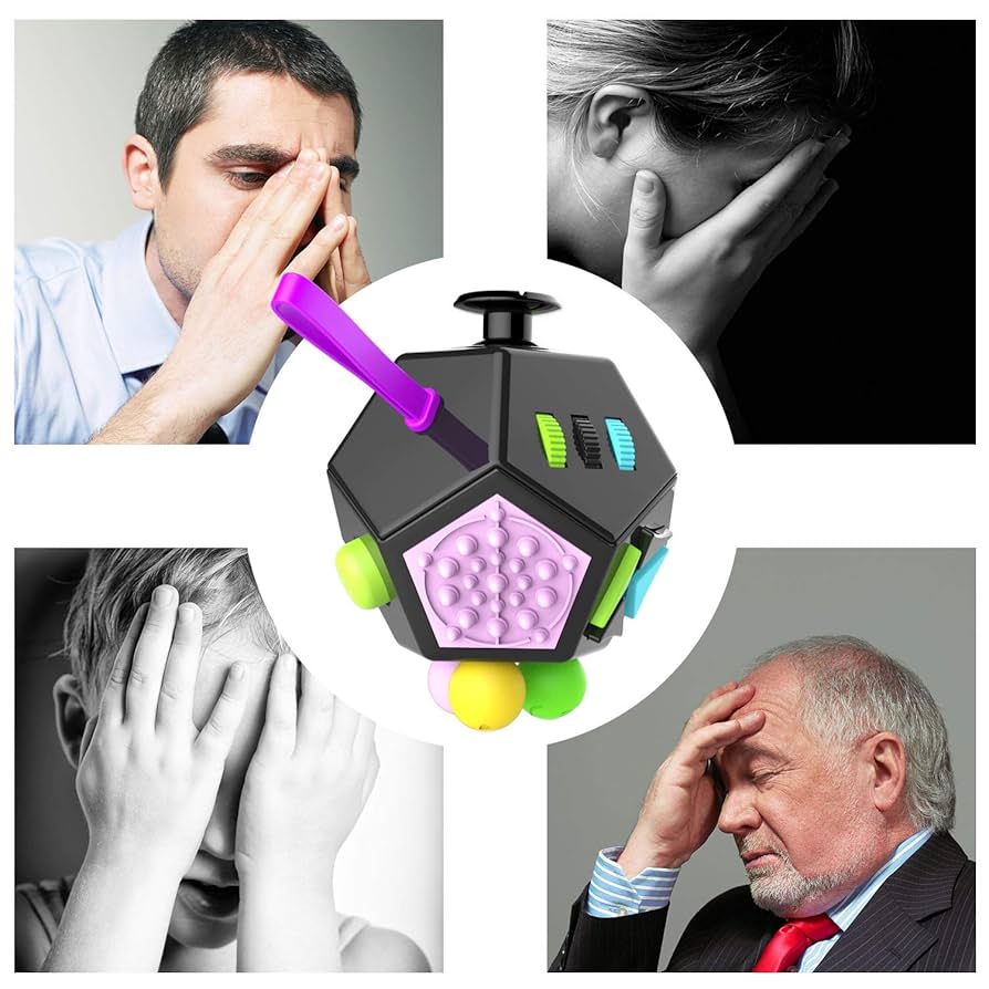 態癖ー力のコントロール Amazon | Minilopa フィジェットドデカゴン - 12面の手揉みトイ