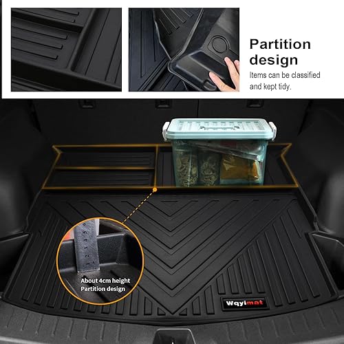 Miniatura 3 de Alfombrillas de piso para Chevrolet Blazer 2019-2024 2025 y forro de carga, accesorios de Chevy Blazer, alfombrilla de protección de goma para todo