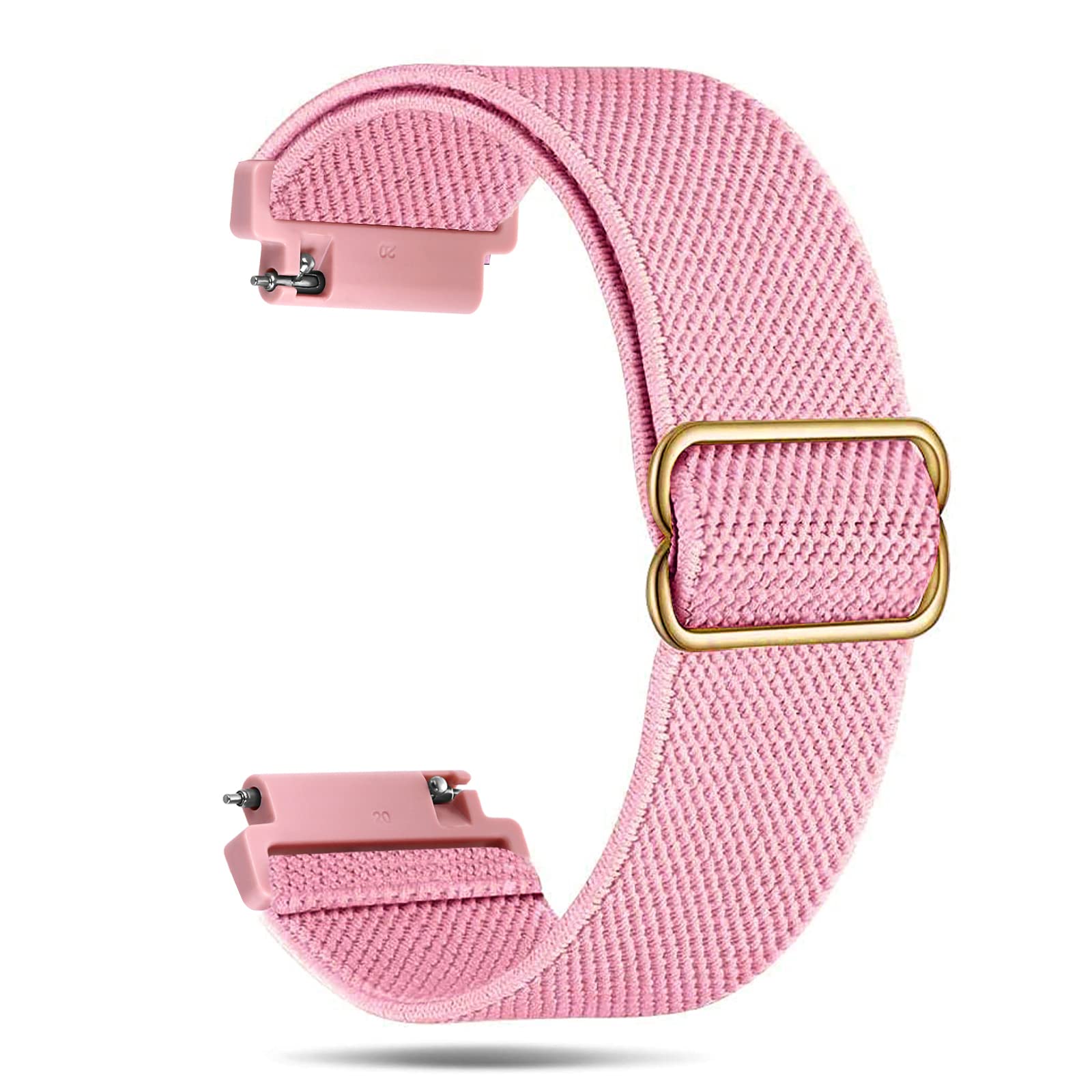 Elastic Nylon Watch Strap, 20mm Nylon Weave Sport Band, Universal Watch Replacement Strap, Adjustable Braided Stretch Replacement Wristband, Braided Elastic Straps for Men Women