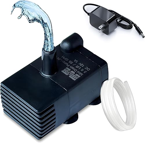 Bomba de sumidero pequeña automática con sensor de agua, elevación de 5 pies, 55 GPH 115 V230 V, mini bomba de condensado con interruptor de
