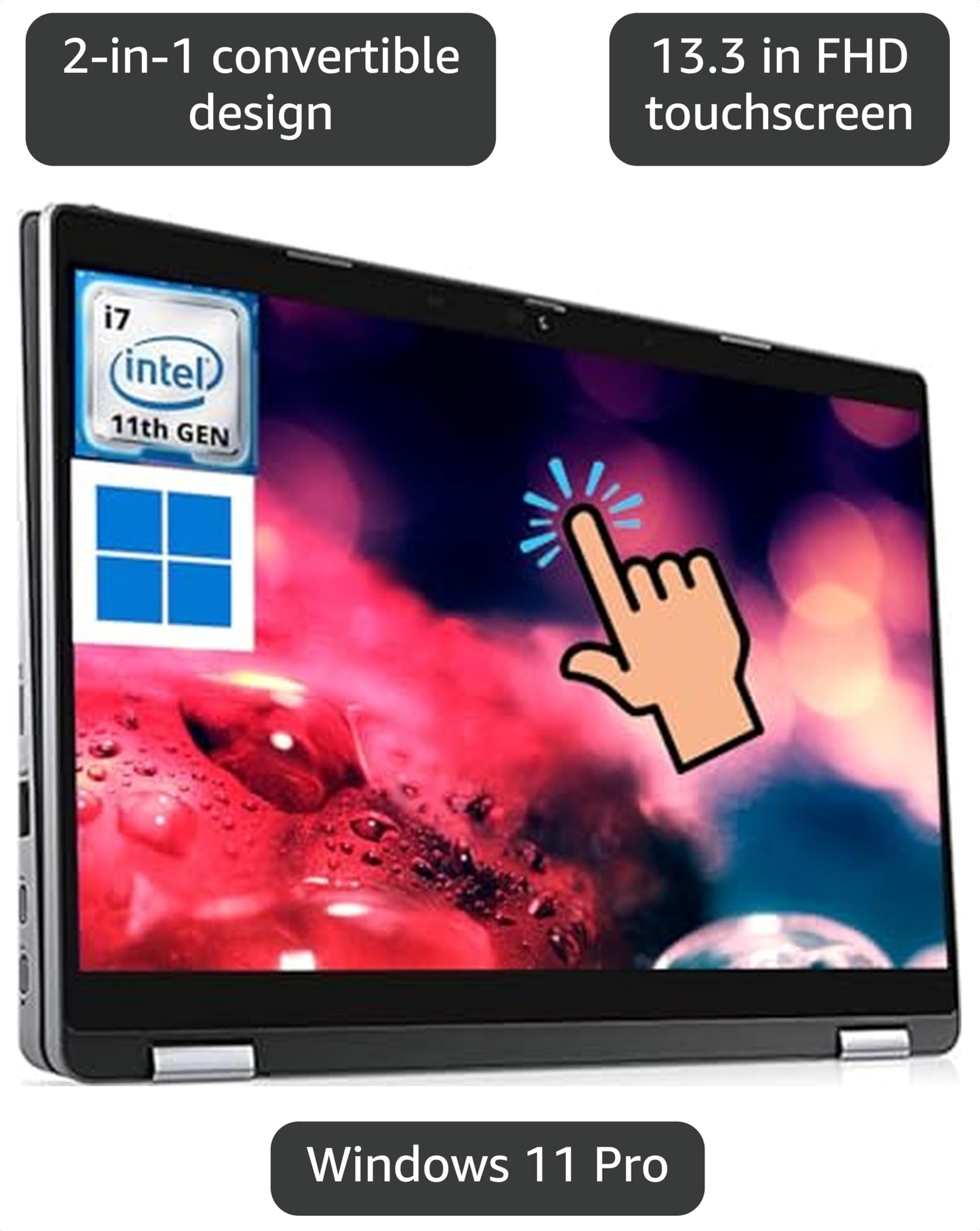 Amazon.com: Dell Latitude Laptop 5320 2in1 Computer Win11 Pro, FHD