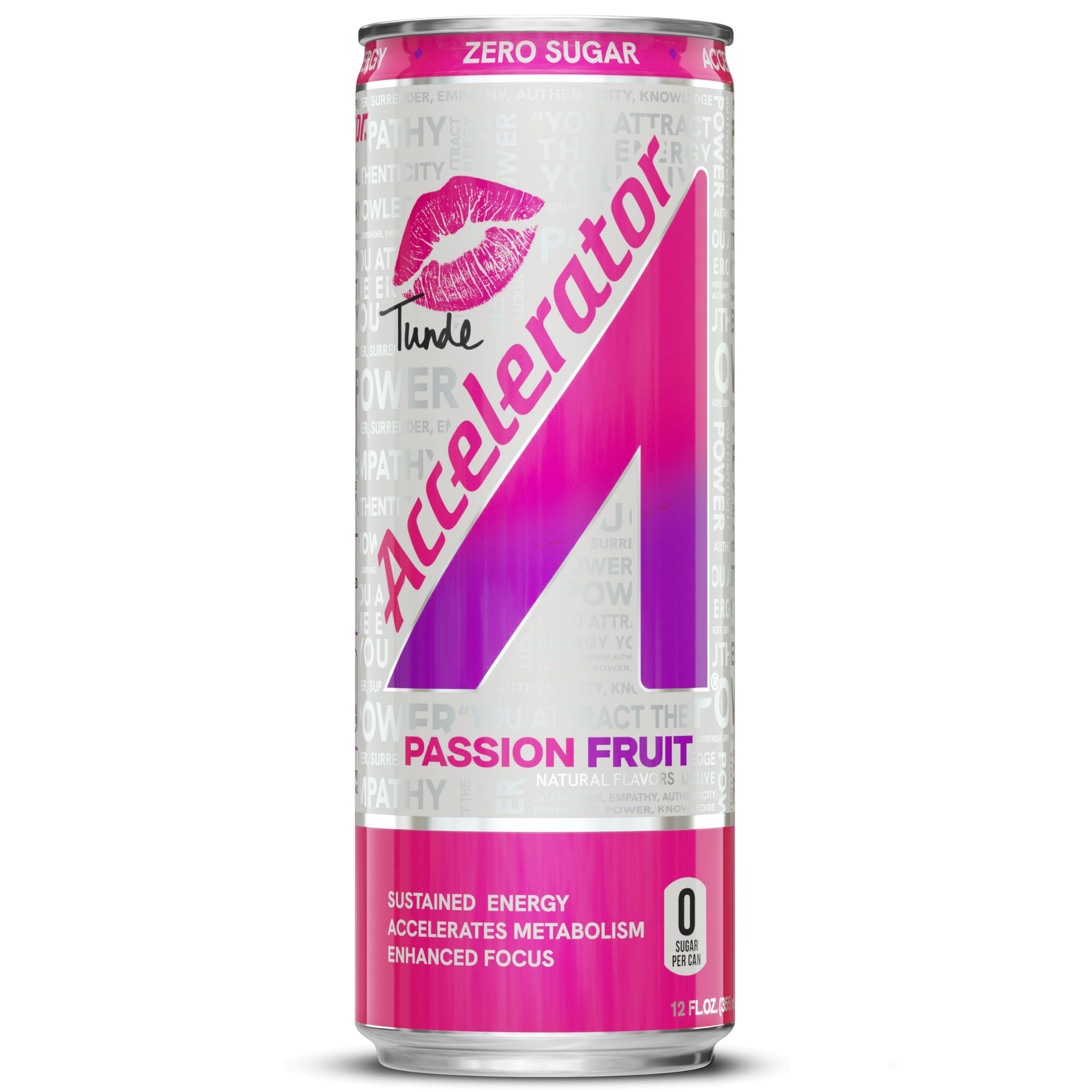 Amazon.com : Accelerator Energy Drink, Passion Fruit 12oz can (12