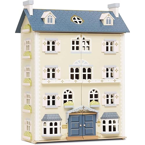 Le Toy Van - Palace House Large Wooden Doll House | Great As a Gift | 5 Storey Wooden Dolls House Play Set - Suitable for Ages 3+