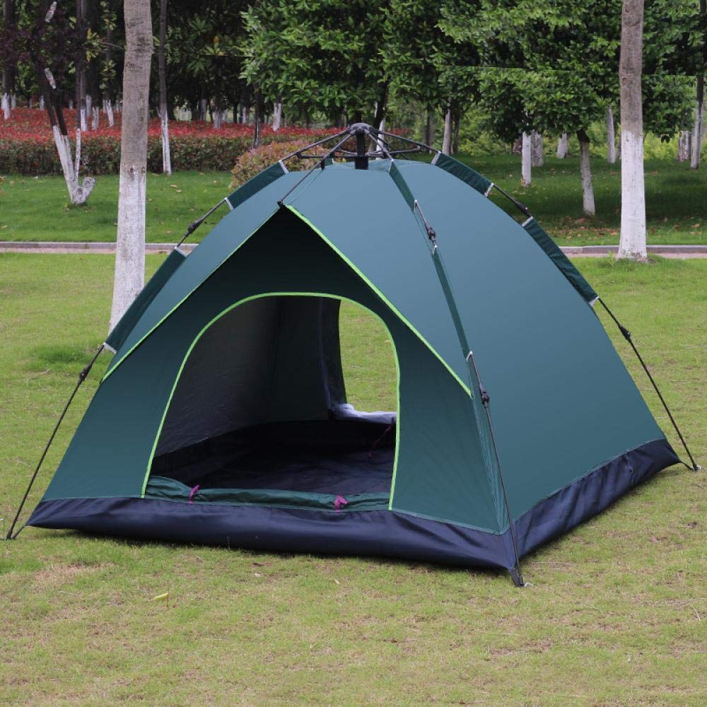 llv Tente de camping automatique à ouverture rapide avec double pont