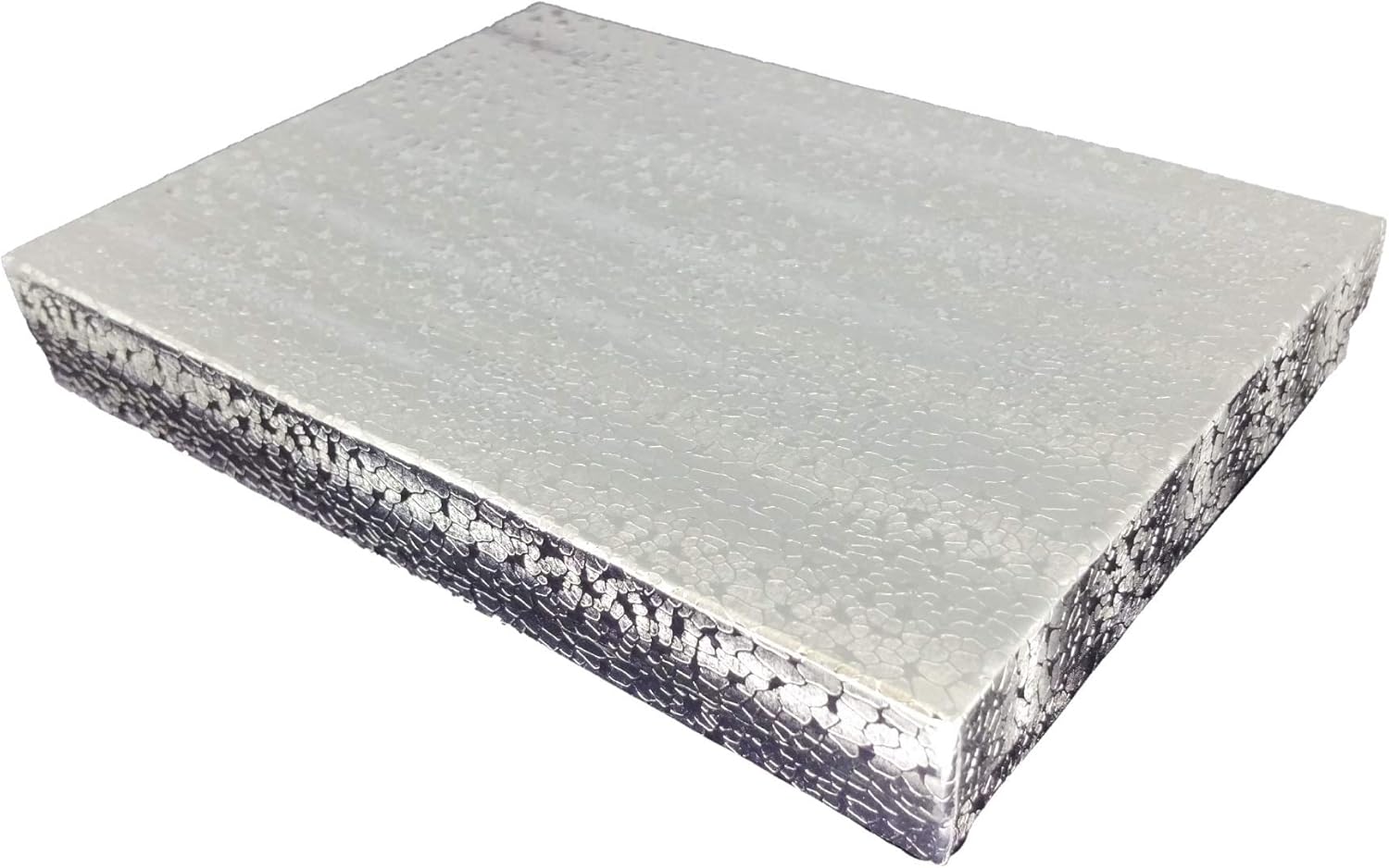 888 Display - Pack of 20 Boxes of 3 1/4" x 2 1/4" x 1" SilverFoil Cotton Filled Jewelry Boxes