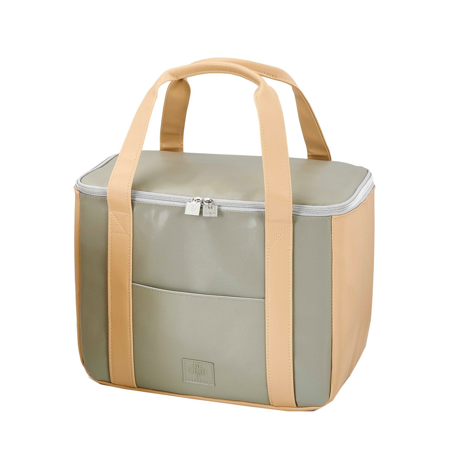 Große Be Cool City Kühltasche "Hazelnut" M mit 35x21x24 cm, ca. 17,5 l Volumen - Einkaufstasche die kühlt und chick aussieht mit ergonomischen Griffen