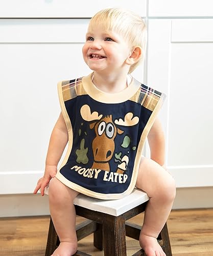 Miniatura 4 de LazyOne Baberos con estampado animal, baberos infantiles, bonitos regalos para baby shower, talla única, paquete de 2