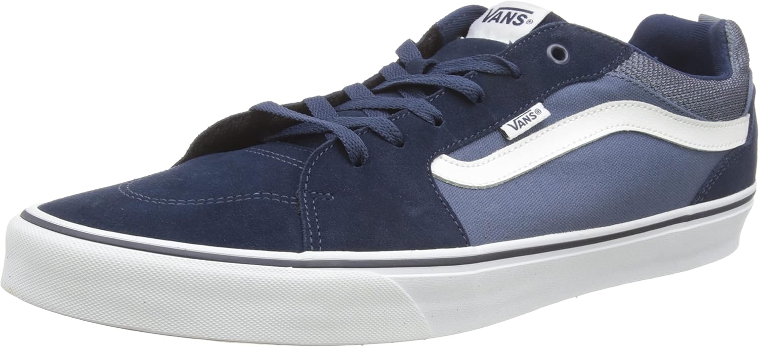 Vans Men's Filmore Sneakers 6 UK Suede Canvas Dress Blues Vintage Indigo