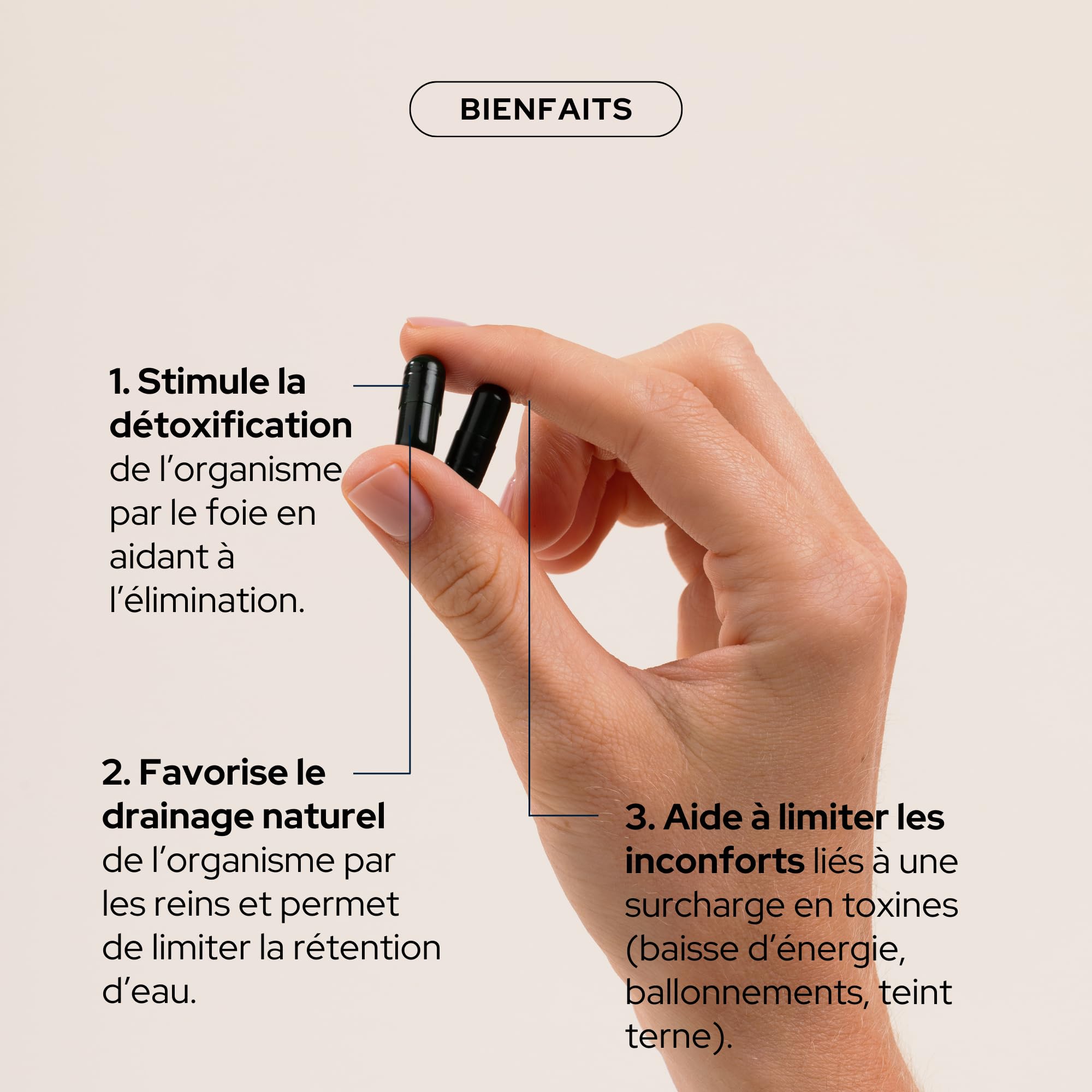 EPYCURE - Cure Drainage Rapide - Élimination des Toxines et Rétention d’Eau - 89,5% Naturel Orthosiphon, Pissenlit, Grande Aunée, Magnésium - 15 Jours - Vegan