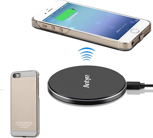 Antye Qi Wireless Charger for iPhone SE, iPhone 5S, iPhone 5 - Including  Aluminum Wireless Charging Pad and Wireless Charging Receiver Case  (Gold/Black) : Amazon.ca: Electronics