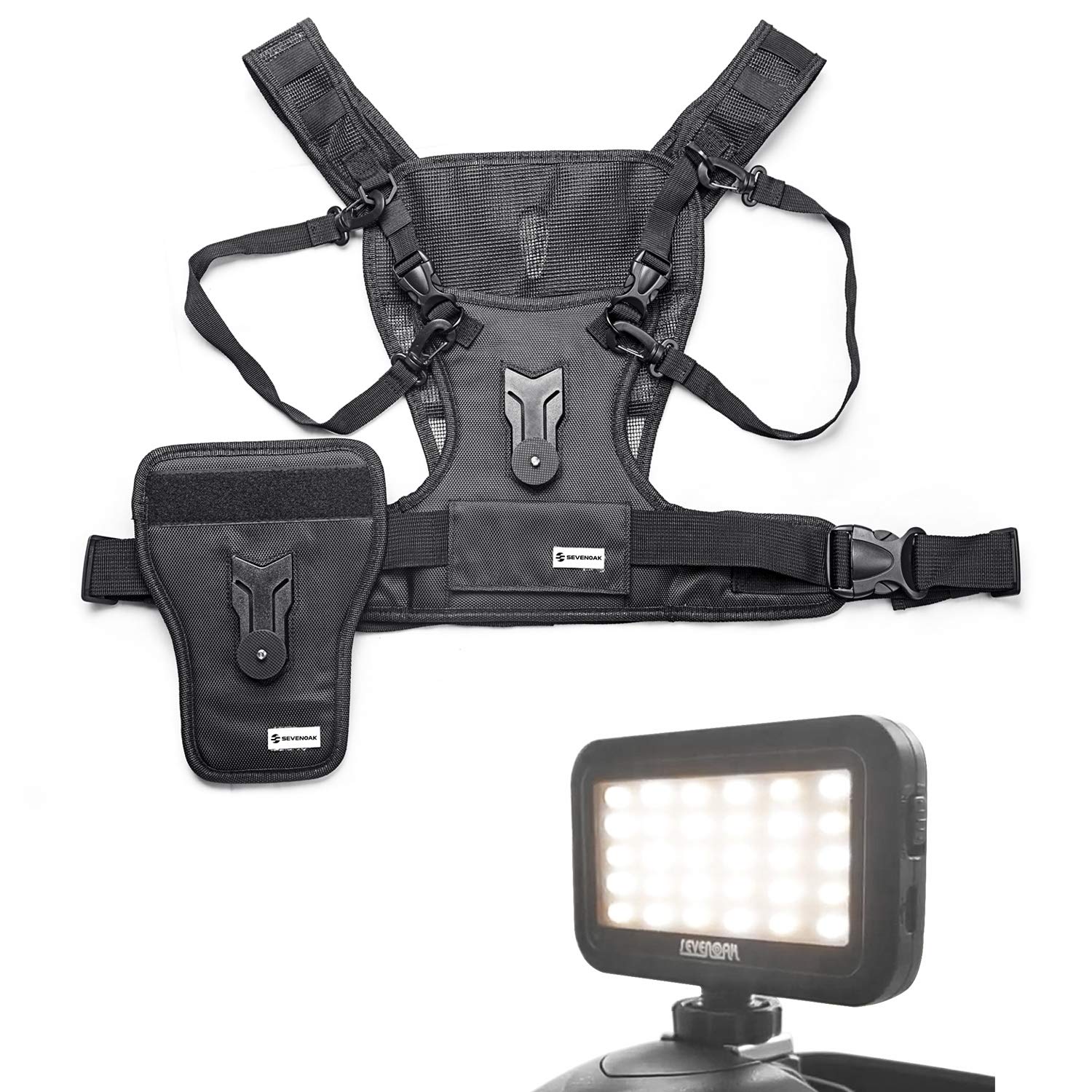 Buy Photographer Vest Harness with LED Light for Dual Cameras, Sevenoak