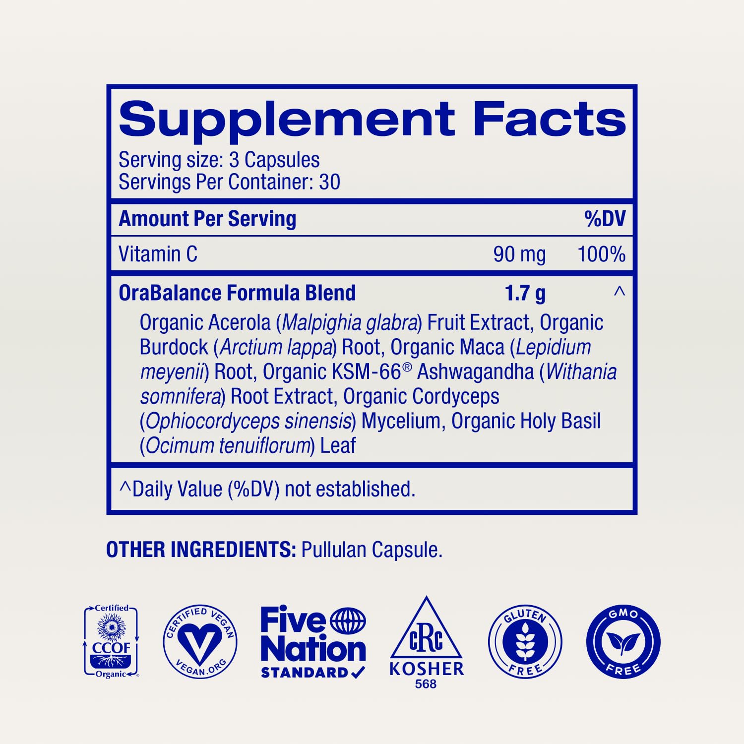 Ora Organic Natural Hormone Balance Supplement & Hormonal Acne Relief for Women - Support Skin, Mood, Energy, PMS & Menopause - Ashwagandha, Maca, Burdock Root, Cordyceps & VIT C - 90 Capsules — Amazon image 9