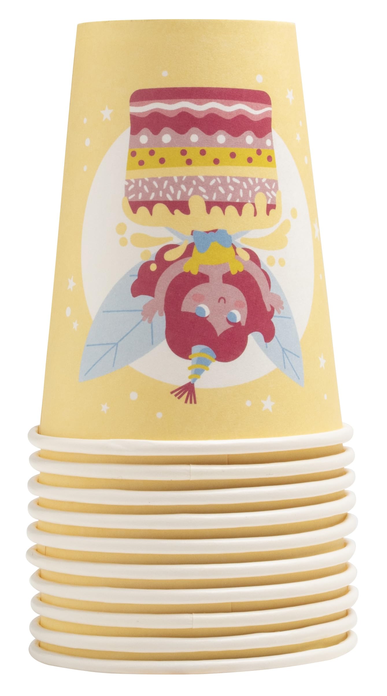 Pro Tablecloth Ref 89150i 10 Paper Cups 20 cl Fairies