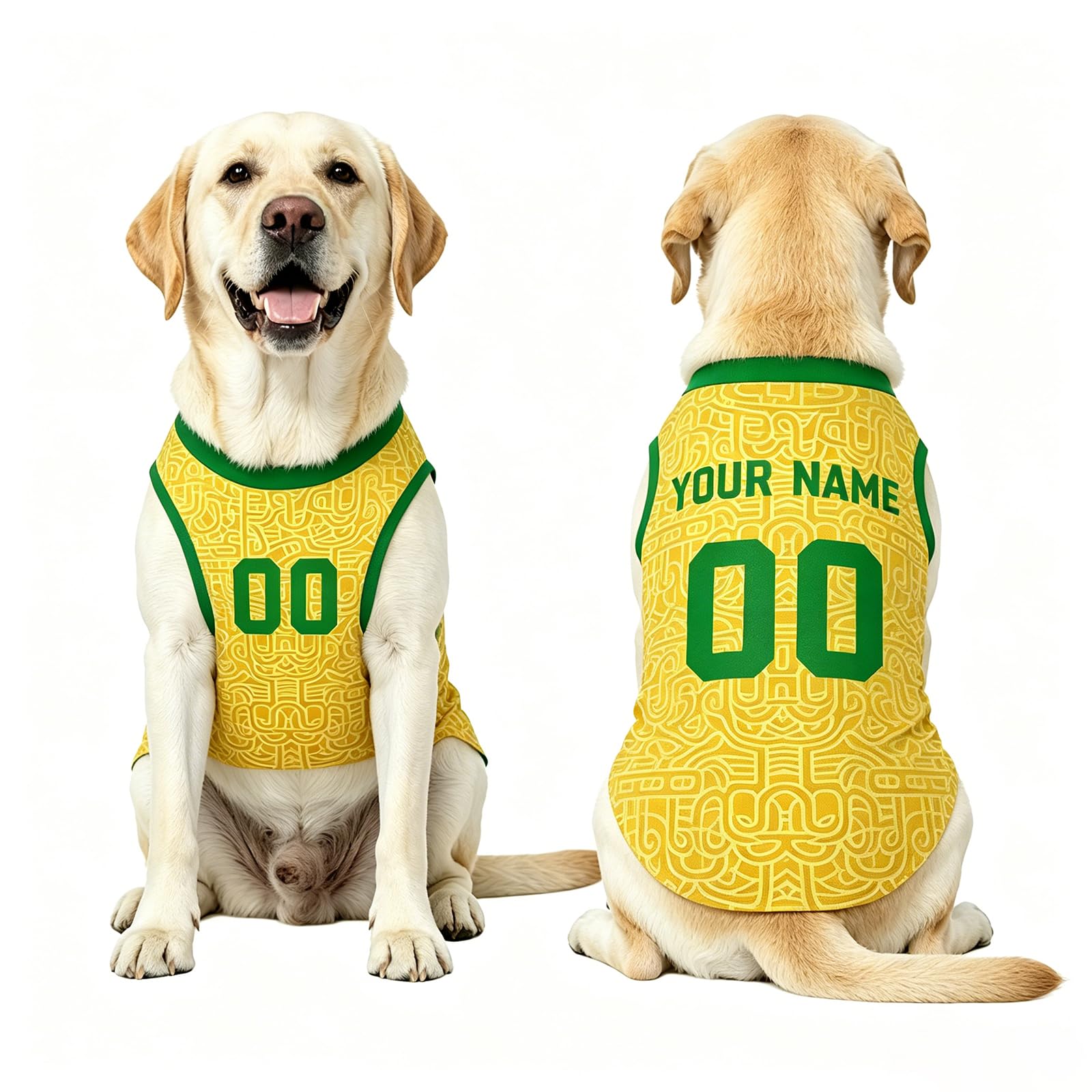 Personalised Dog Tshirt with Name & Number, Custom 2026 World Cup Football Dog Jerseys, Dog Outfit for Small Medium Dogs, K