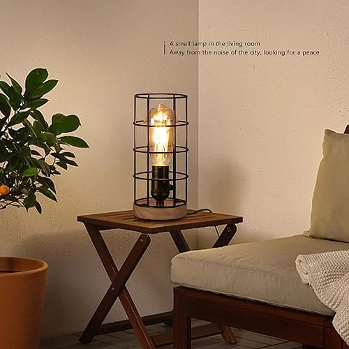 Miniatura 7 de Zompoo Lámpara de pie con trípode industrial para sala de estar, altura ajustable, iluminación de pie alta de madera negra con pedal de pie, foco