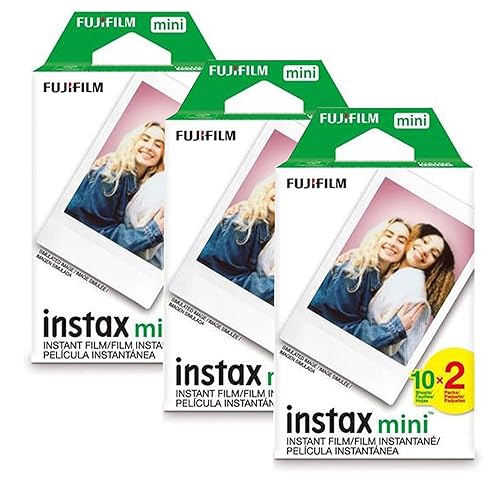 Fujifilm Instax Mini Instant Film, 5 Pack Film Bundle Includes 50 Total Picture Sheets