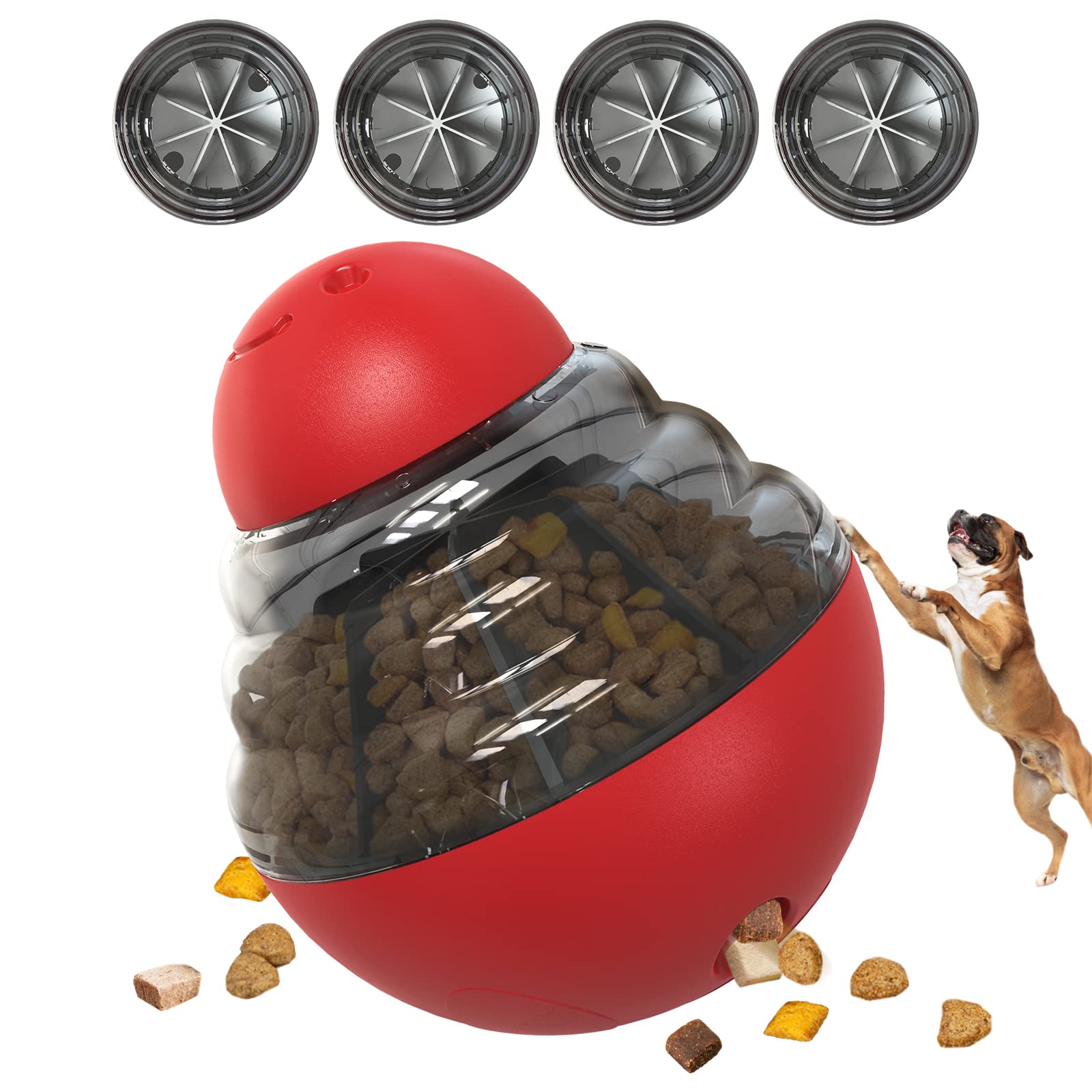KADTC Dog Tower/Balls Slow Feeder Puzzles Bowl Adjustable Food