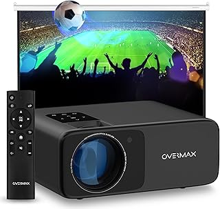 Overmax Multipic 4.2 Full HD 1080p LED Projector 200 Inch 4500 Lumen 4 Lens System WiFi 2.4 5G BT HDMI USB Speaker 360° Im...