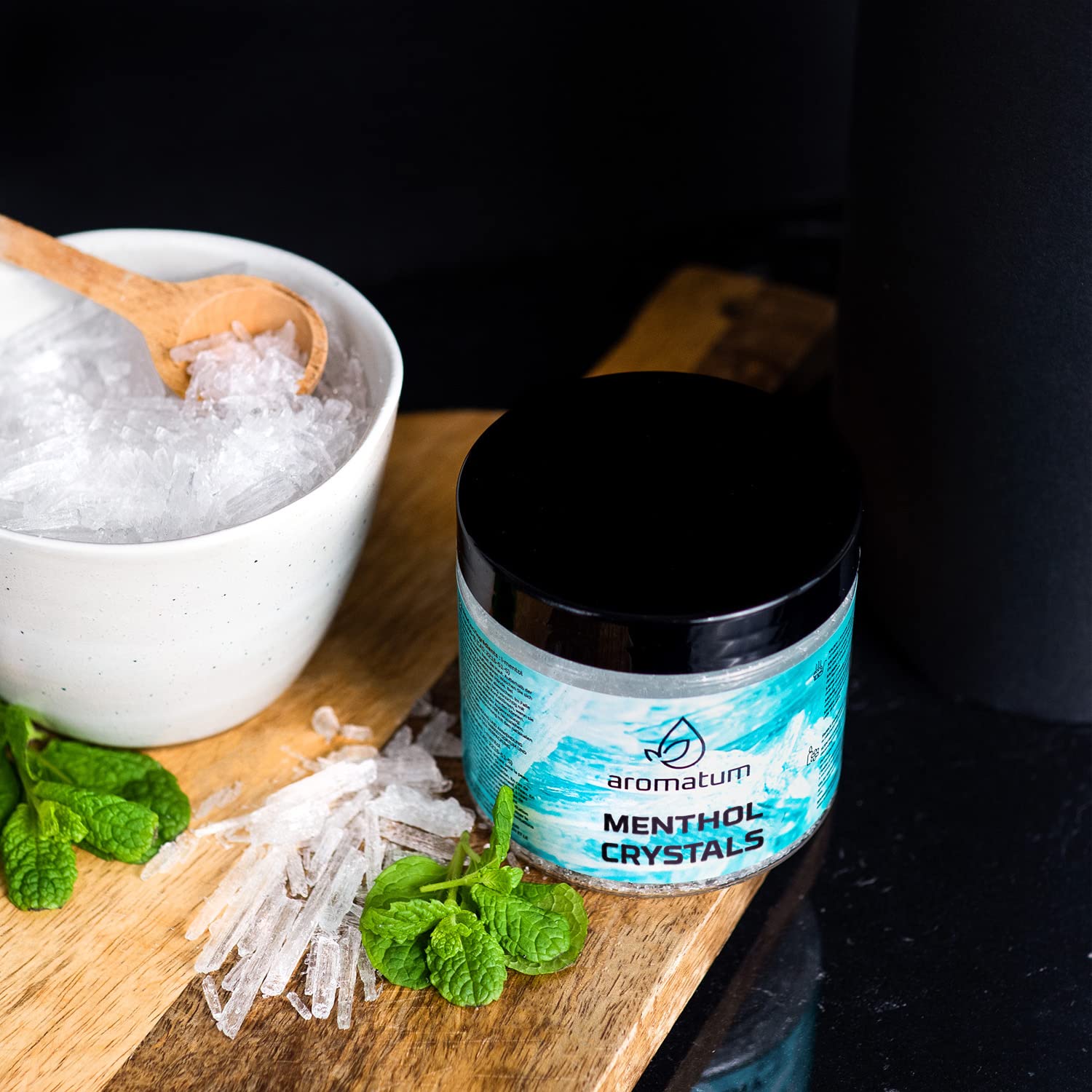 Accesorios Sauna Cristales de Mentol 100g, Cristales para la Sauna para Inhalación | Sauna Infusiones Naturales Libera las Vías Respiratorias y Proporciona un Aroma Intenso | Regalo Sauna