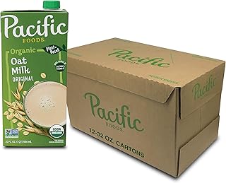Pacific Foods Original Organic Oat Milk, Plant Based Milk, 32 oz Carton ...