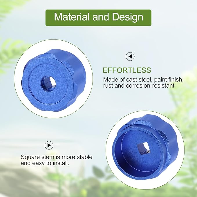 2 Piezas Manija de Rueda Redonda Aleación de Aluminio para Aire Acondicionado miniatura 6