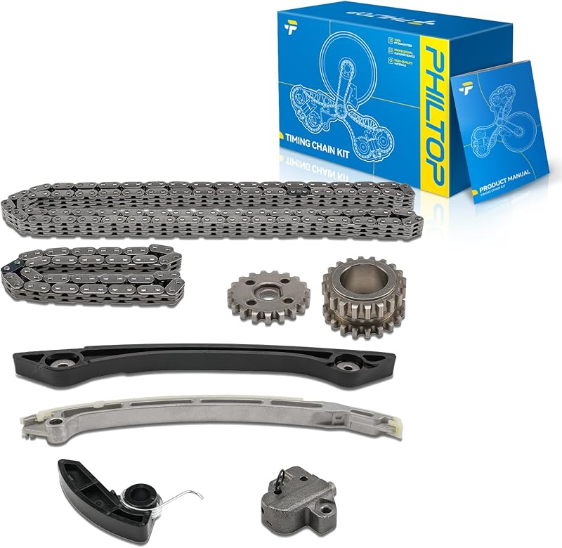 Kit de corrente de distribuição PHILTOP para motores Ford 2.0L e 2.3L – Conjunto com 8 peças