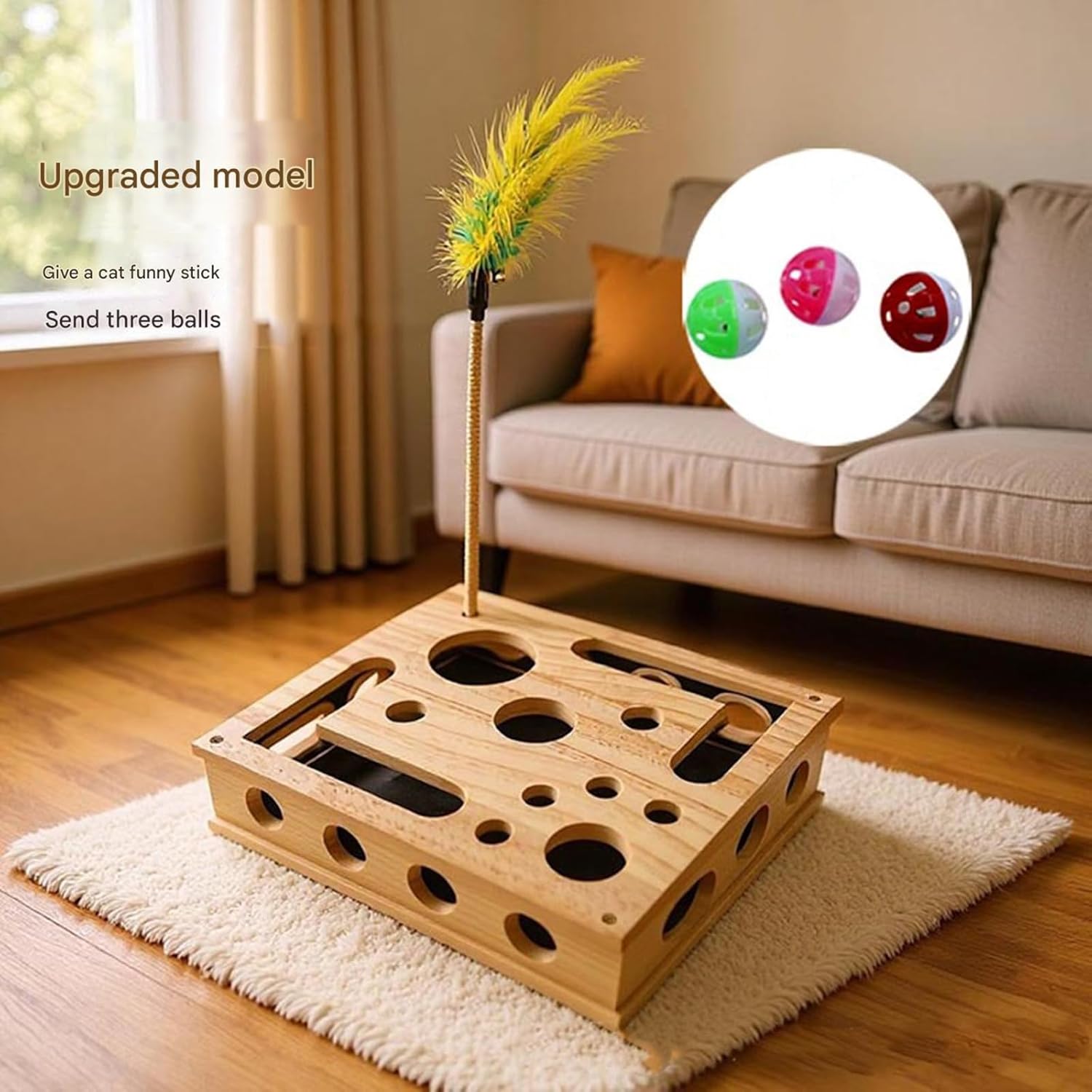 The Kittyclaw Nail Care Kit, Cat Scratch Puzzle Enrichment Box, Cat File Scratcher, Cat Nail File Box, Nail File Stress Free Alternative to Clippers and Grinders, Claw Craft for Cats (2pcs)