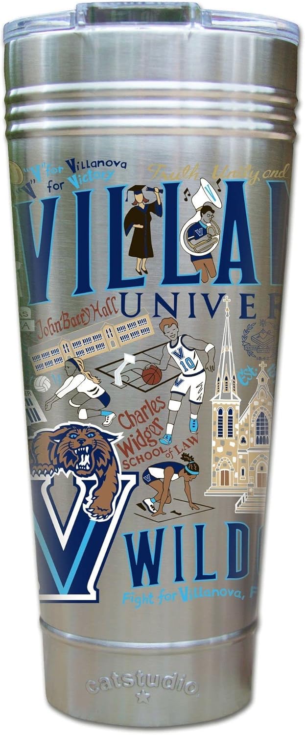 catstudio Penn State University Collegiate Thermal Tumbler | Triple Wall Insulation With Non Slip Bottom | Great College Travel Cup for Water, Coffee, Tea, or Smoothies