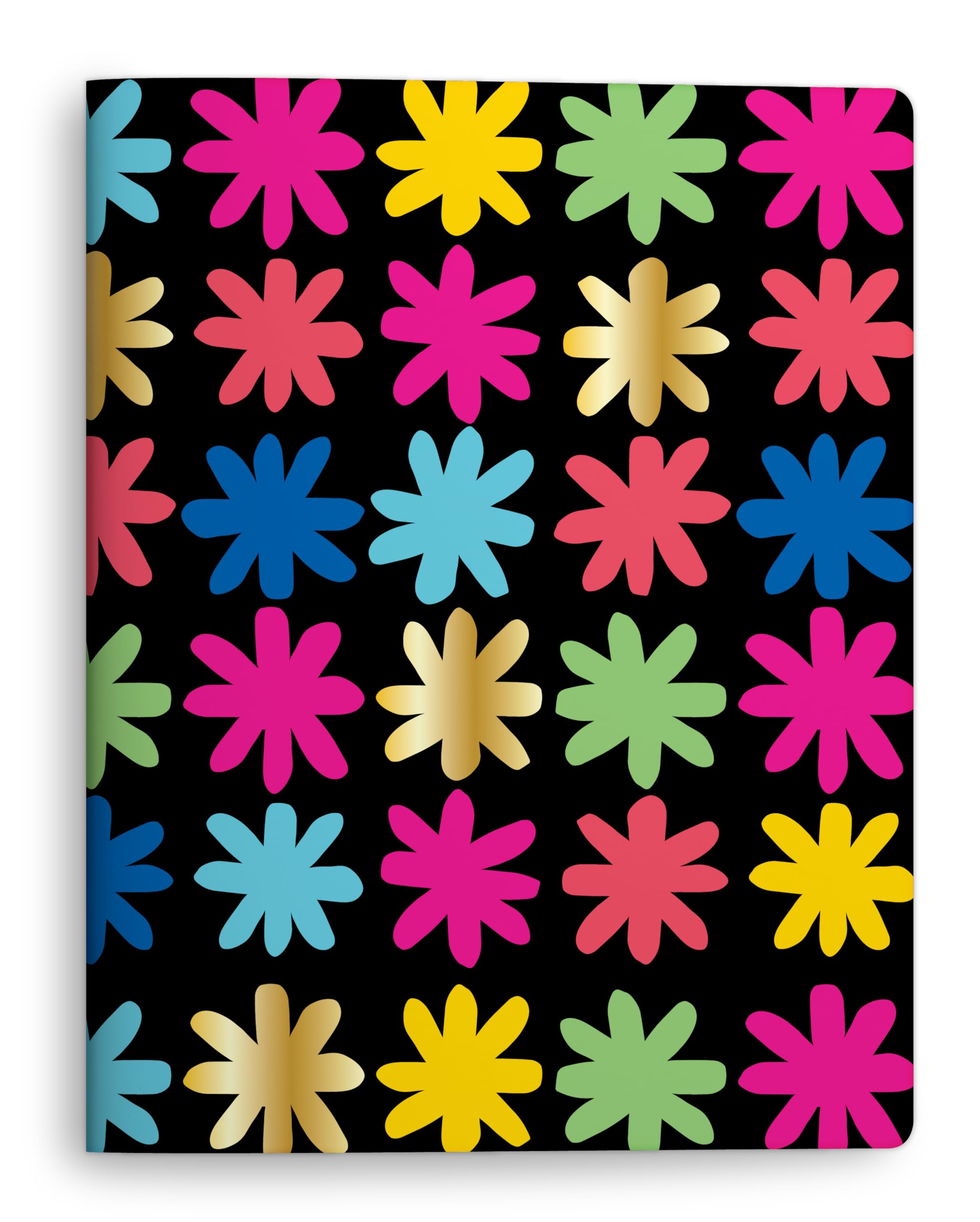 Astrobrights Undated Student Planner, 14-Month Layout, Flexible Cover, 8.5" x 11", Premium 28 lb. Paper, 200 Stickers, Daisy (91086)