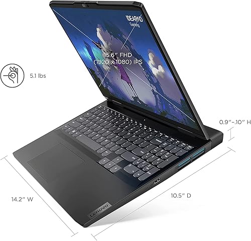 Miniatura 3 de Lenovo Ideapad 3i Gaming 15.6 pulgadas FHD 120Hz portátil, Intel Core i7-12700H, 16GB RAM 2TB PCIe SSD, gráficos GeForce RTX 3050Ti, teclado