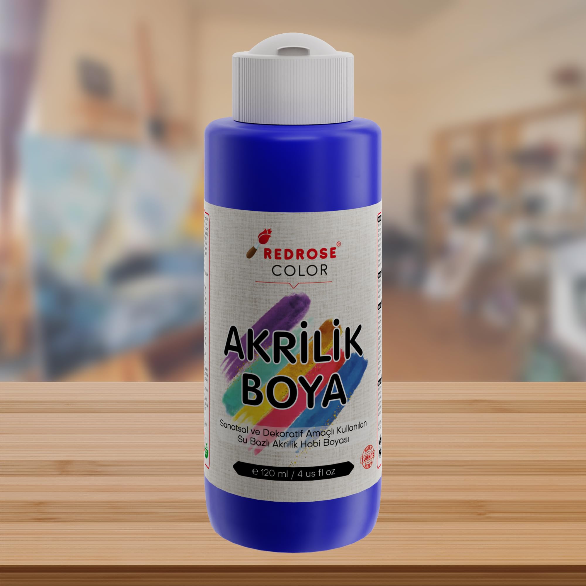 Red Rose Mavi Akrilik Boya 120 ml